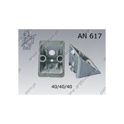 Angle bracker for aluminium profiles  N 8- 40×40×40-Al   AN 617