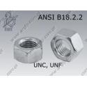 Hexagon nut  1/4-UNC-10 (~Grade 8) zinc plated  ANSI B18.2.2(~DIN934)