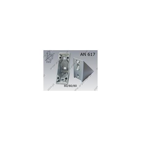 Angle bracker for aluminium profiles  N 8- 80×80×40-Al   AN 617