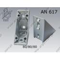 Angle bracker for aluminium profiles  N 8- 80×80×40-Al   AN 617