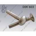 Carriage screw  . M 5×50-A2   DIN 603
