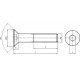 07 Binnenzeskant  verzonken kop 6 x 25 mm