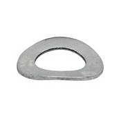 10 Veerring 17 mm gegolfd per stuk  verzinkt DIN137B