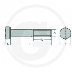 03 Zeskantbout 16 x 1.50 x 65 mm