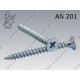 08 Spaanplaatschroeven  4 x 45/30 mm per 500 pz