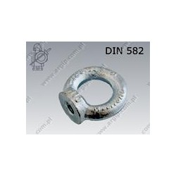 Lifting eye nut  M27-C15 zinc plated  DIN 582