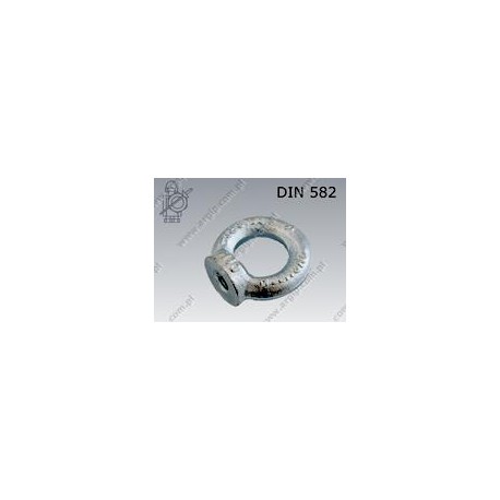 Lifting eye nut  M27-C15 zinc plated  DIN 582