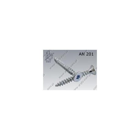 Chipboard screw hardened  Tx 6×50  zinc plated  AN 201