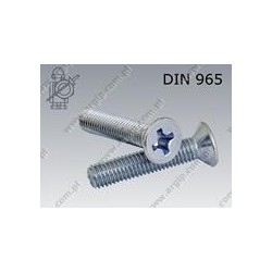 Machine screw  H-FT M 6×80  fl Zn  DIN 965