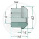 05 wielmoer conische M22  x 1.5 mm