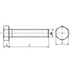 02 Zeskantbout M8 x 10 mm 8.8 per 100