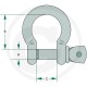 02 Harpsluiting verzinkt 8 mm  5/16 verpakt per stuk