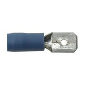 02 Vlakstekker man kleur blauw per 100 stuks