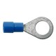 06 Kabeloogjes kleur blauw 2.5 mm oogdiam 4.3 mm  per 100 stuks