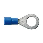 07 Kabeloogjes kleur blauw 2.5 mm oogdiam 5.3 mm  per 100 stuks