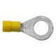 12 Kabeloogjes kleur geel 6 mm oogdiam 10.0 mm  per 50 stuks