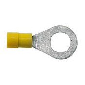 12 Kabeloogjes kleur geel 6 mm oogdiam 10.0 mm  per 50 stuks