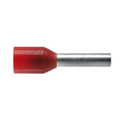 02 Adereind huls geisoleerd 1.5 mm kwadraat kleur  rood