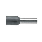 04 Adereind huls geisoleerd 4.0 mm²  grijs per 100 stuks