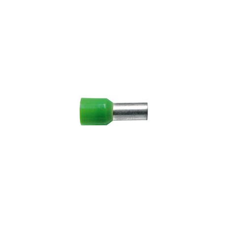 07 Adereind huls geisoleerd 16  mm kwadraat kleur groen