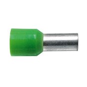 07 Adereind huls geisoleerd 16  mm kwadraat kleur groen