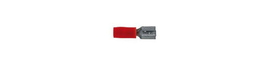 Vlakstekkers met huls rood