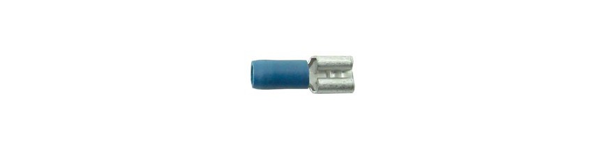 Vlakstekkers met huls blauw